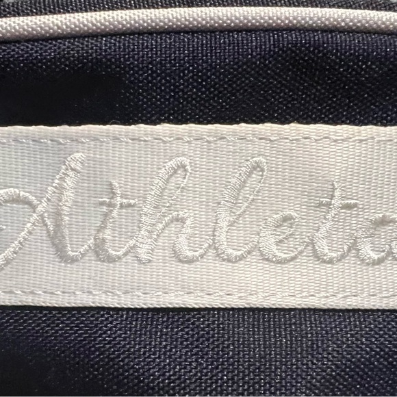 Navy Blue & White Trim & Strap (Waist/ Crossbody/ Shoulder Bag.) Large. Athleta. - Picture 3 of 10